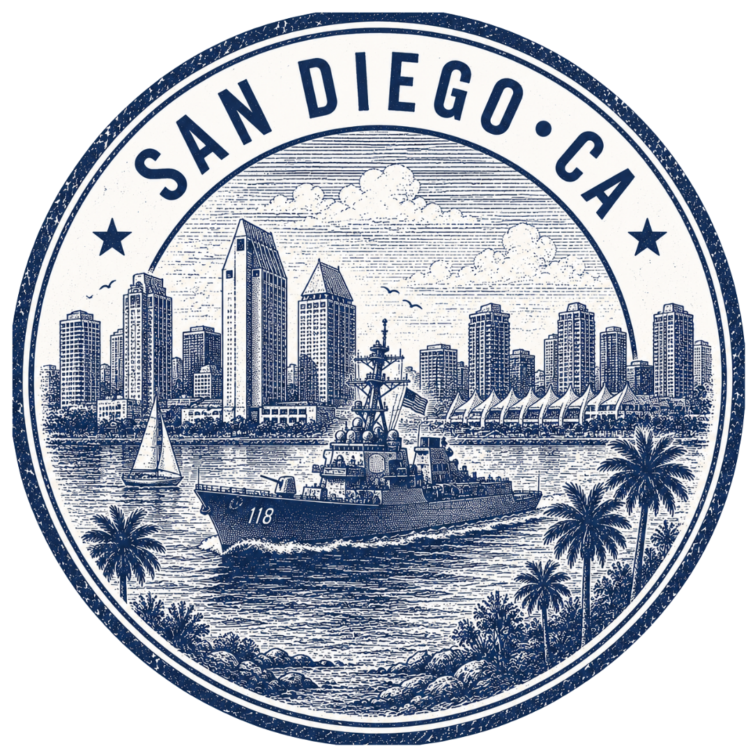 San Diego stamp